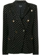 Emporio Armani Double Breasted Tailored Jacket - Black