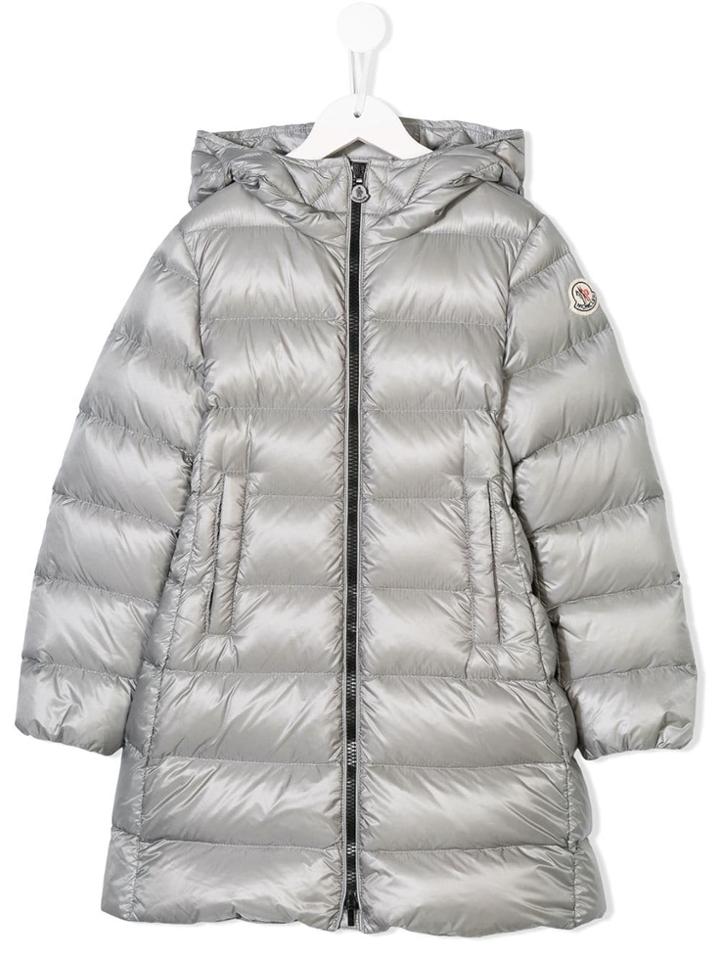 Moncler Kids Padded Coat - Grey