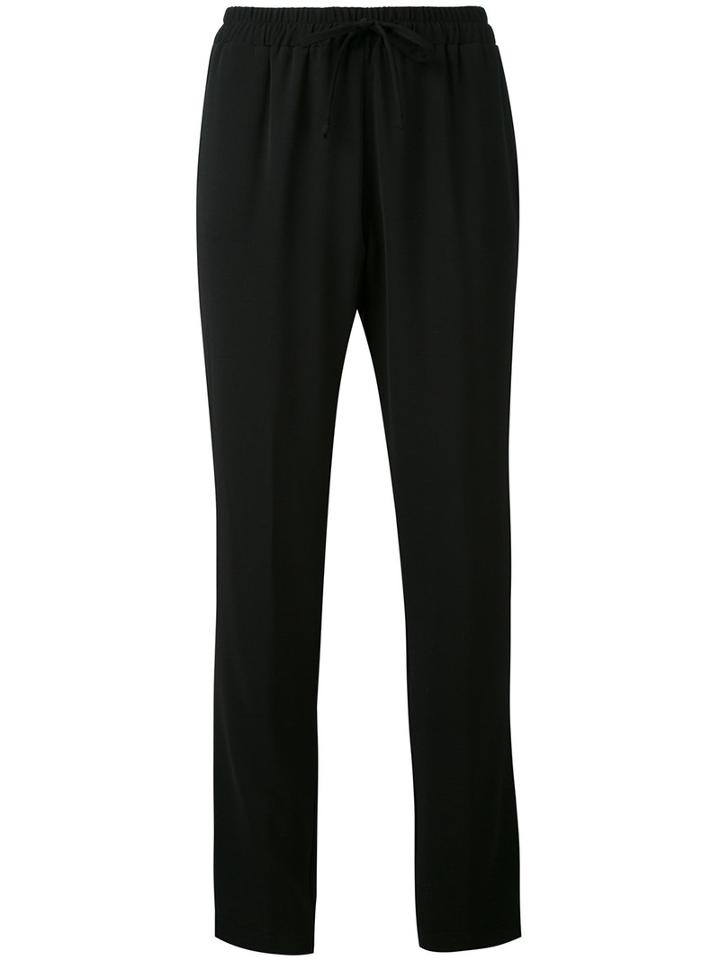 Blugirl - Cropped Trousers - Women - Polyester/spandex/elastane - 42, Black, Polyester/spandex/elastane