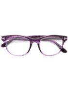 Tom Ford Eyewear Soft Square Glasses - Pink & Purple