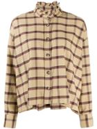 Isabel Marant Étoile Oversized Check Print Shirt - Neutrals