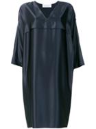 Gianluca Capannolo V-neck Loose Fit Dress - Blue