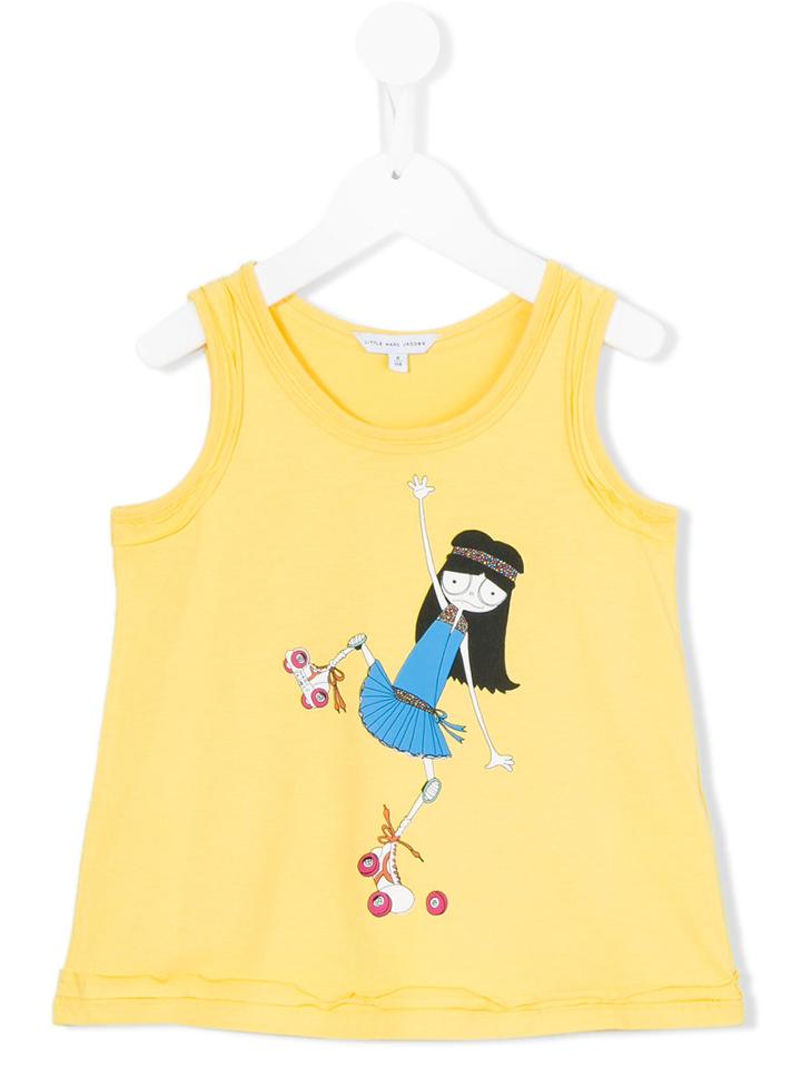 Little Marc Jacobs Skater Girl Tank Top, Size: 2 Yrs, Yellow/orange