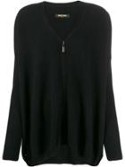 Max & Moi Zip-up Cardigan - Black