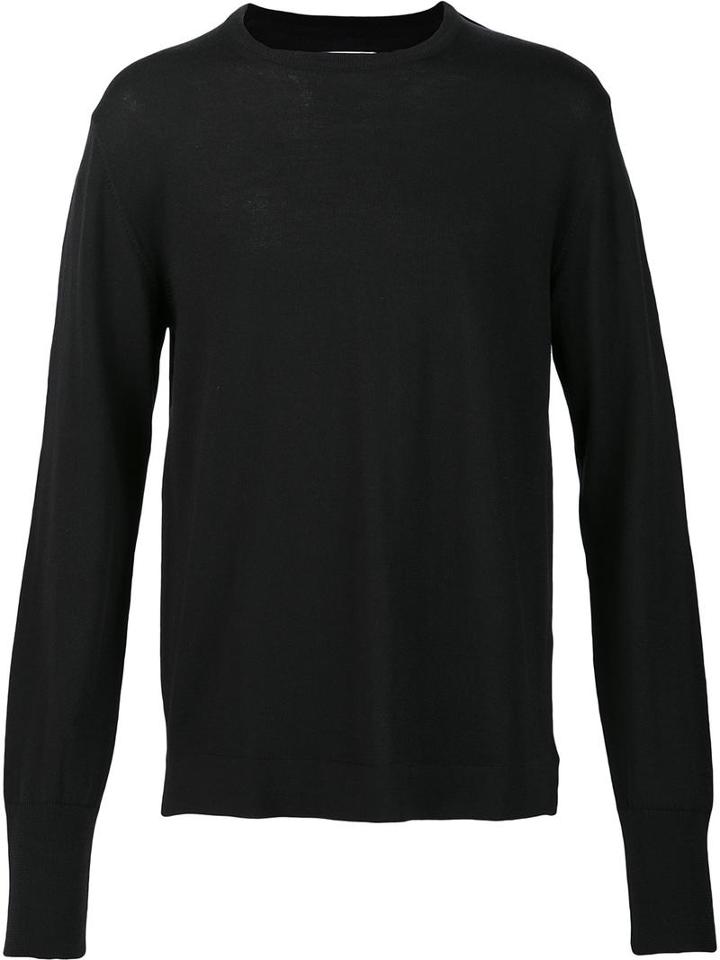 Officine Generale - Crew Neck Jumper - Men - Merino - S, Black, Merino