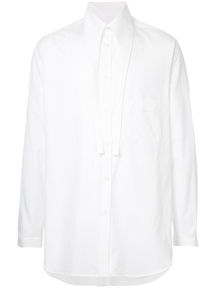 Yohji Yamamoto Long Collar Shirt - White