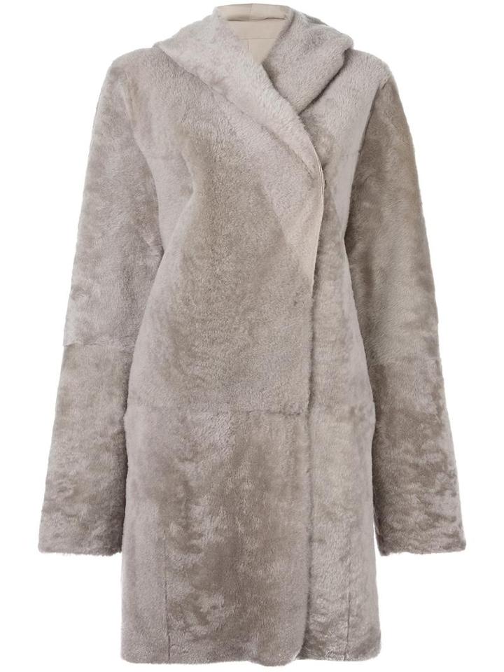 Sylvie Schimmel 'cortina' Coat, Women's, Size: 38, Nude/neutrals, Lamb Skin/lamb Fur