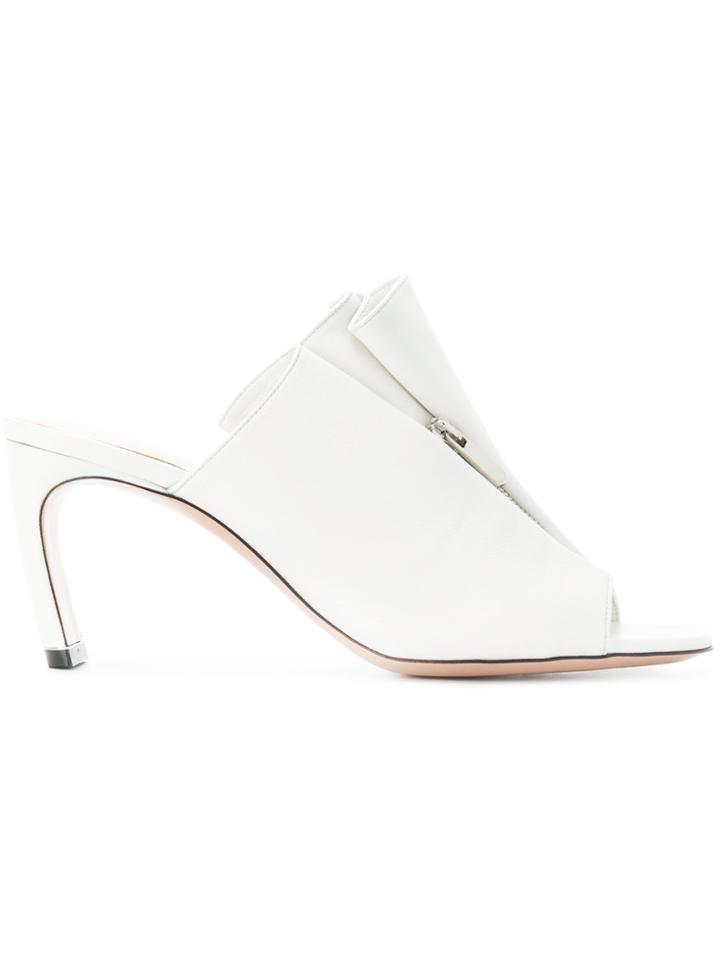 Nicholas Kirkwood Zipped Mules - White
