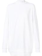 Damir Doma Turtleneck Sweatshirt, Men's, Size: Large, White, Cotton