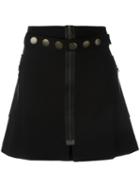 Romeo Gigli Vintage Short Studded Skirt, Women's, Size: 42, Black