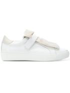 Moncler Embellished Strap Sneakers - White