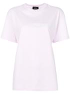 Calvin Klein 205w39nyc Embroidered Statement T-shirt - Pink & Purple