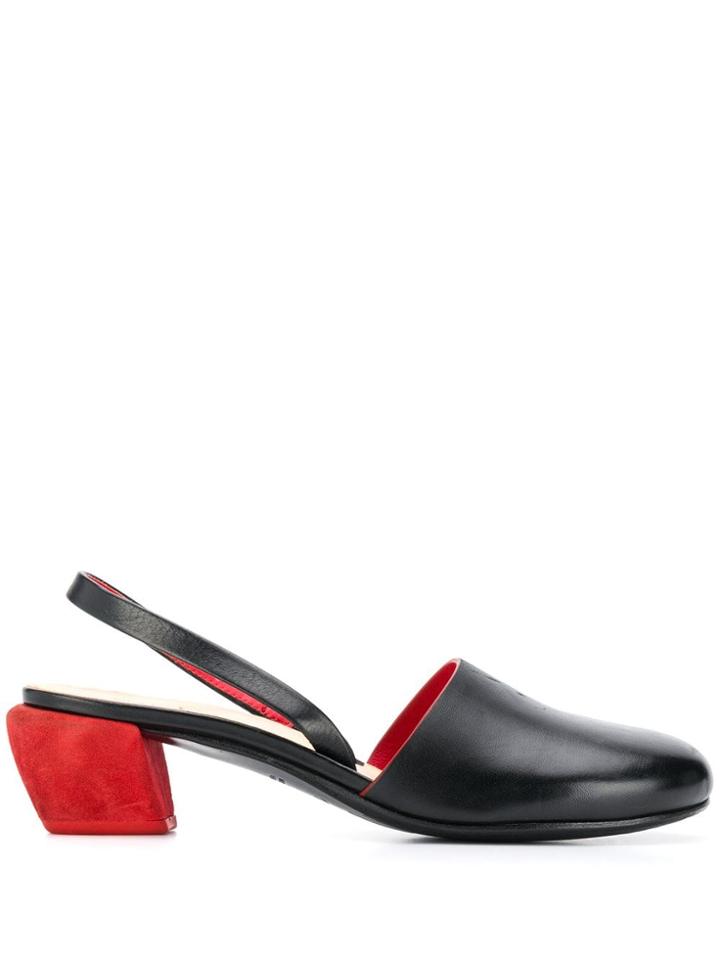 Marsèll Slingback Block Heel Pumps - Black