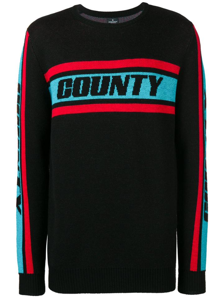 Marcelo Burlon County Of Milan Crew Neck County Intarsia Sweater -