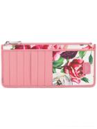 Dolce & Gabbana Peony And Rose Print Wallet - Pink & Purple