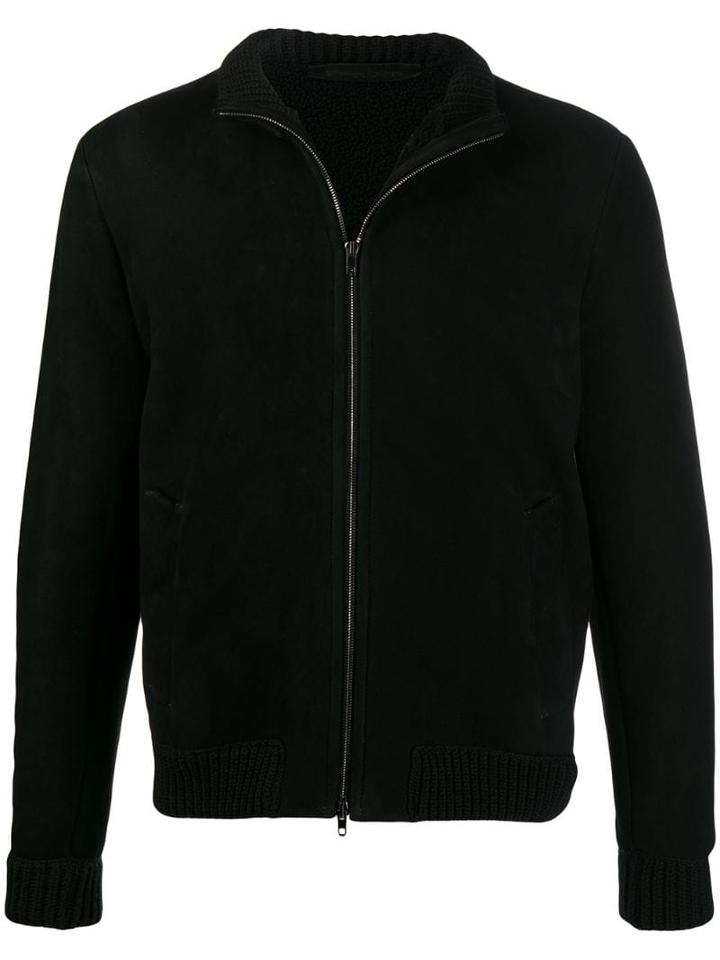 Salvatore Santoro Calf Leather Jacket - Black