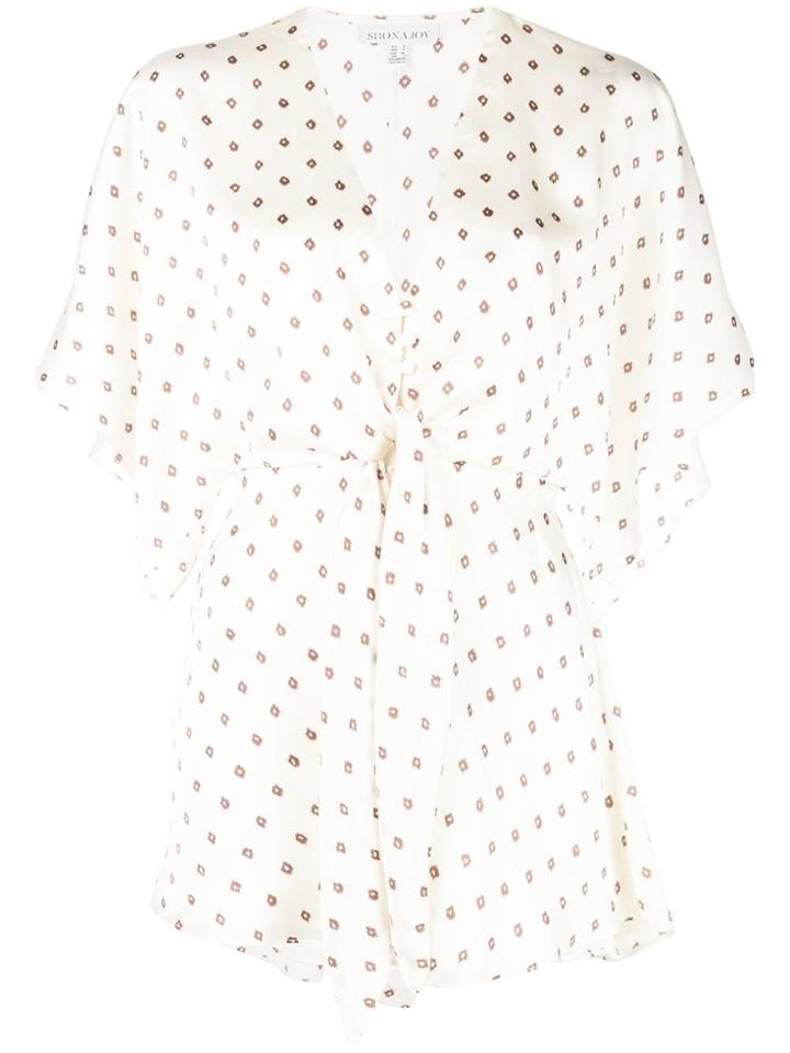 Shona Joy Printed Playsuit - White
