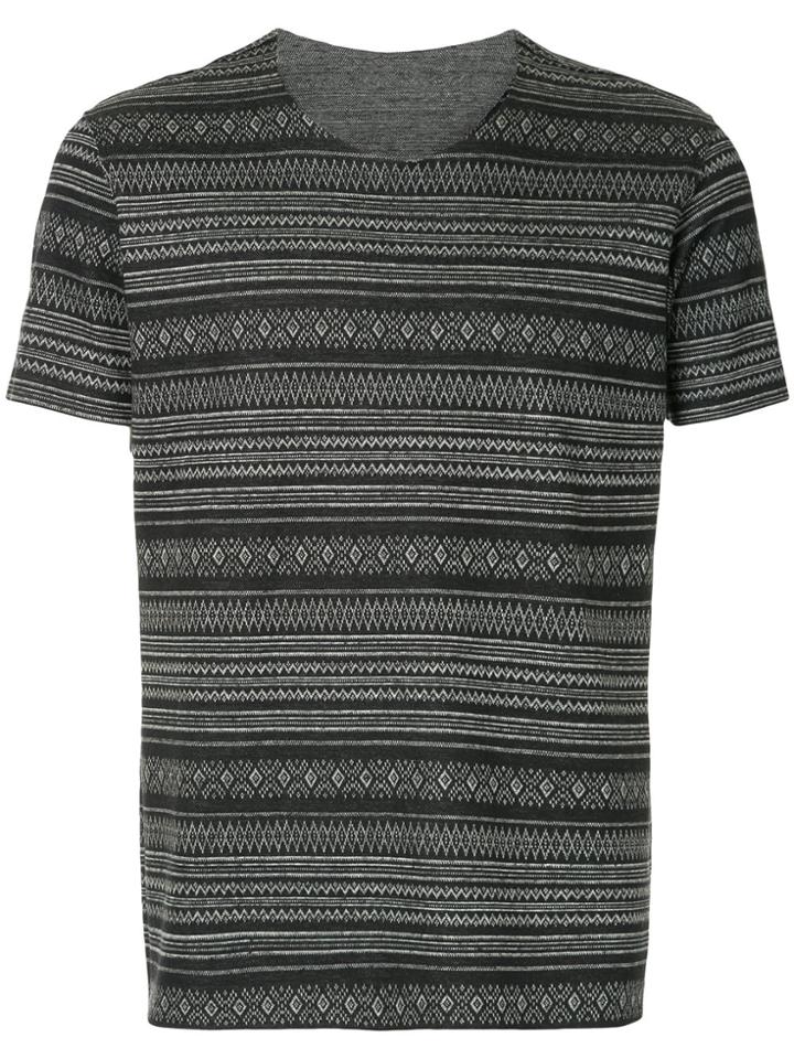 Kazuyuki Kumagai Tribal Print T-shirt - Black