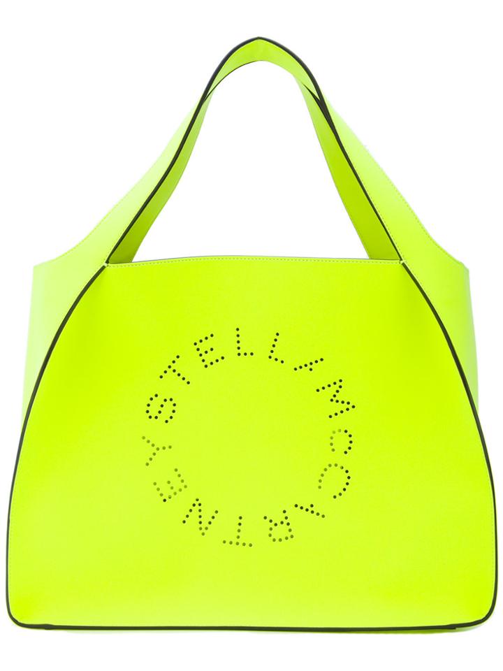 Stella Mccartney Logo Print Shopping Tote - Yellow & Orange