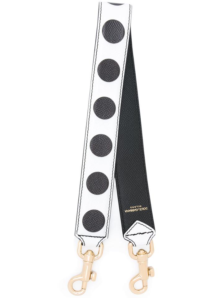 Dolce & Gabbana Polka Dot Bag Strap - White
