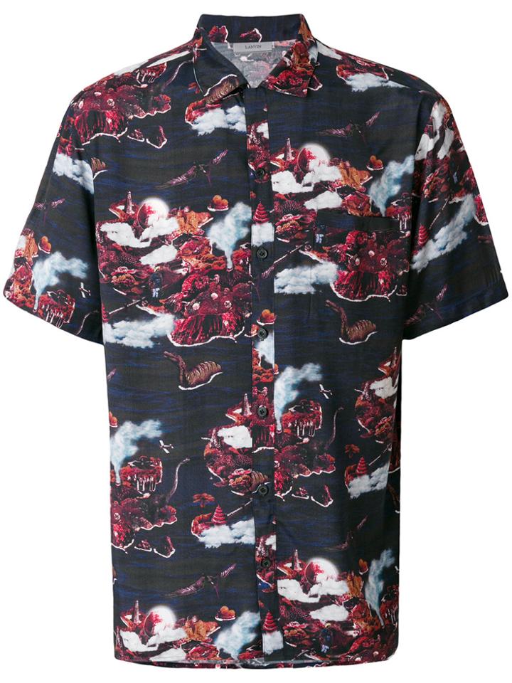 Lanvin Dinosaur Island Print Shirt - Unavailable