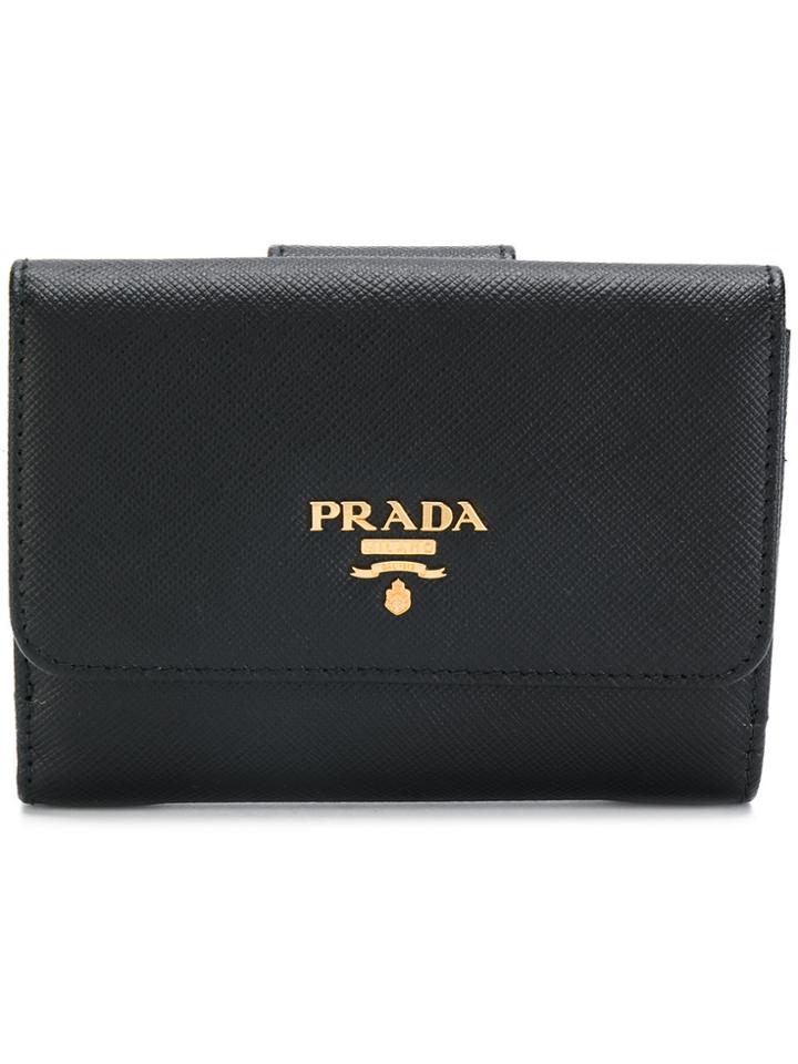 Prada Flap Wallet - Black