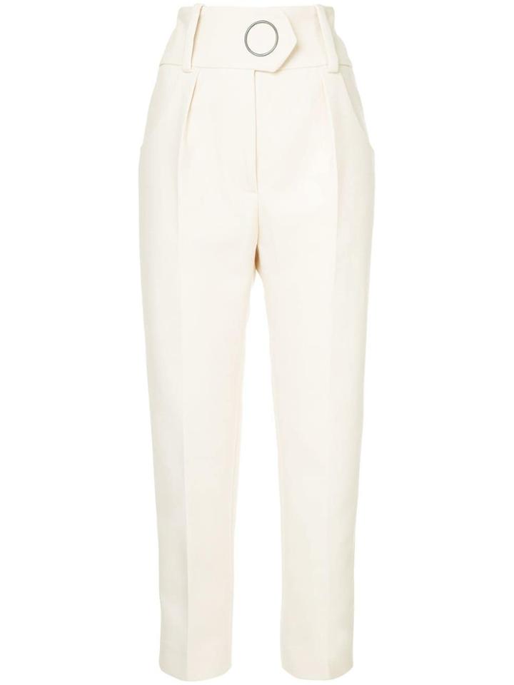 Petar Petrov Side Stripe Straight Trousers - White
