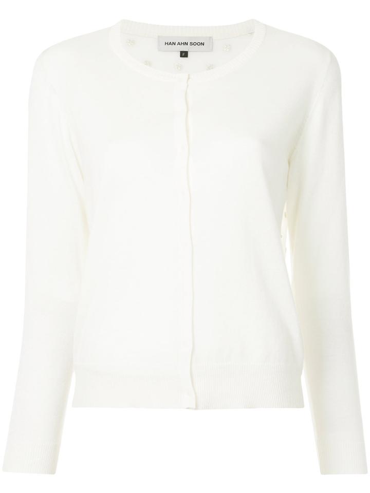 Han Ahn Soon Long Sleeved Cardigan - White