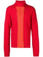 Diesel Roll Neck Jumper - Red