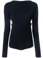 Victoria Beckham Open Back Bodysuit - Blue