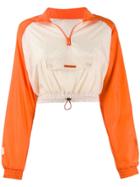 Heron Preston Cropped Windbreaker Jacket - Orange