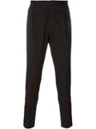 Dolce & Gabbana Tailored Buttoned Trousers, Men's, Size: 50, Black, Cotton/spandex/elastane