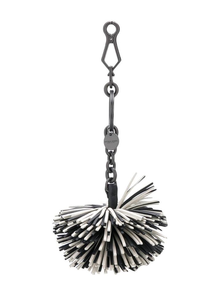 Bottega Veneta Pom Pom Bag Charm - Black