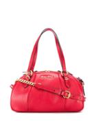 Miu Miu Top Handle Bowling Bag - Red