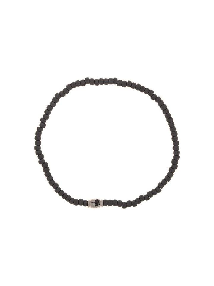 Luis Morais Mini Palm Tree Barrel Bracelet, Men's, Grey