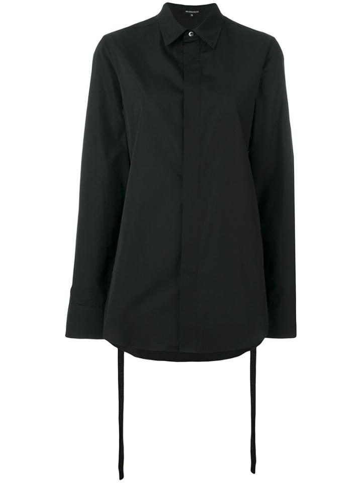 Ann Demeulemeester Concealed Placket Shirt - Black