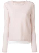 Majestic Filatures Layered Jumper - Pink & Purple