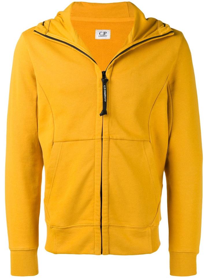 Cp Company Diagonal Raised Goggle Hoodie - Yellow