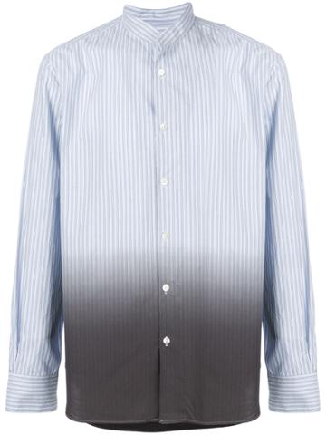 Ann Demeulemeester Icon Colour Gradient Striped Shirt - Blue