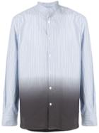 Ann Demeulemeester Icon Colour Gradient Striped Shirt - Blue
