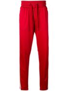 Dolce & Gabbana Logo Striped Track Pants - Red