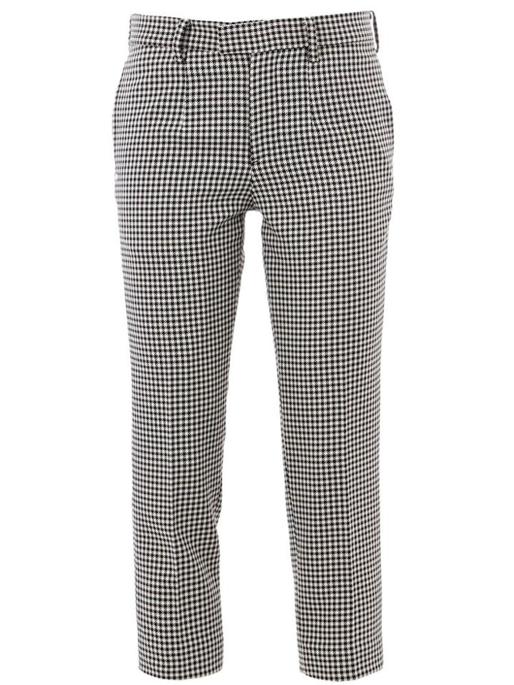 Undercover Checked Trousers - Black