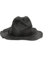 Horisaki Design & Handel Distressed Hat, Men's, Size: Medium, Black, Rabbit Fur Felt