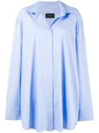 Irina Schrotter Oversized Shirt - Blue