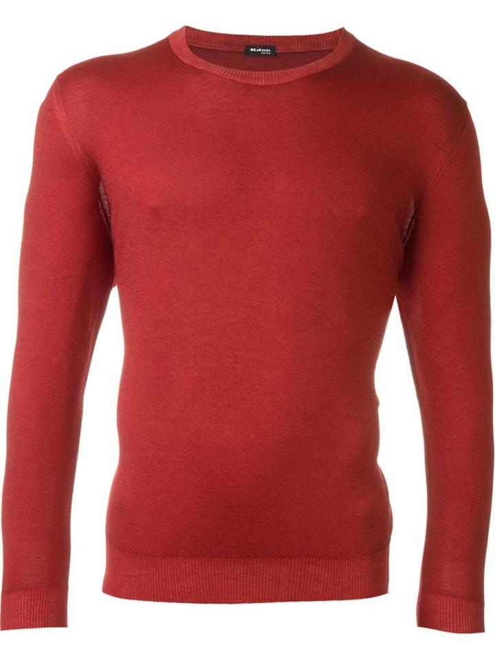 Kiton Fitted Crew Neck Sweatshirt