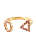 Gisele For Eshvi 'june' Ring, Women's, Size: 7, Pink/purple