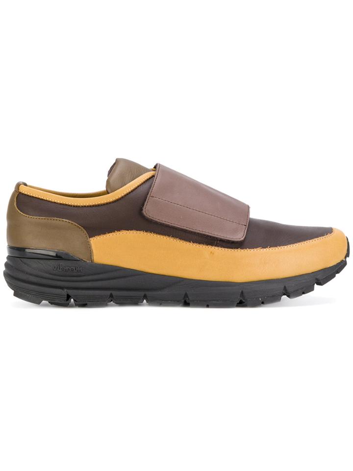 Antonio Marras Panelled Strap Sneakers - Brown