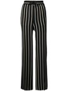 Barbara Bui Striped Casual Trousers - Black