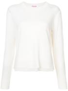 Organic By John Patrick Cropped Crew Neck Pullover - White