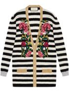 Gucci Embroidered Oversized Cardigan - Black